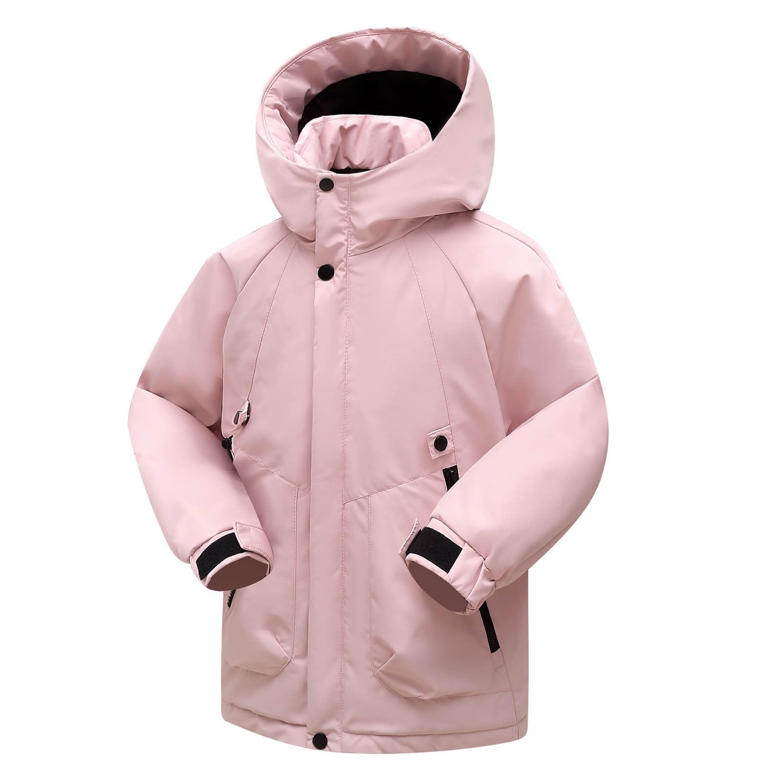 Veste de ski imperméable pour enfant – Manteau d'hiver chaud et matelassé pour garçon et fille – Veste de snowboard – Manteau de pluie à capuche pour l'extérieur