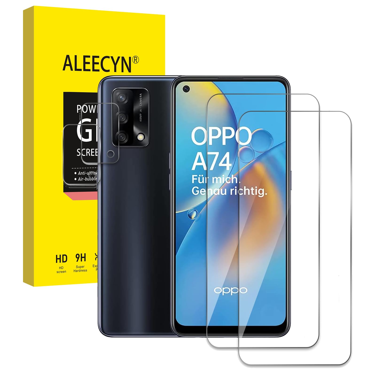 Vetro Temperato Per Oppo A74 4G E A94 5G - Pellicola Protettiva 9H Anti Graffi - Foto 6