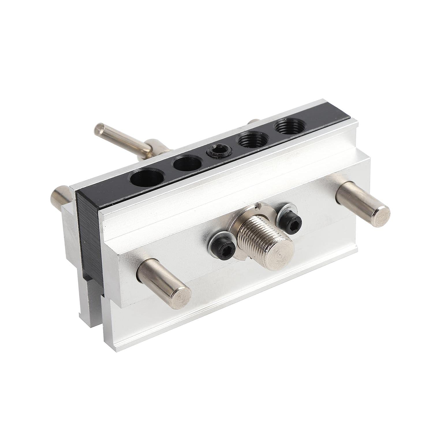 KATSU Kit de Plantilla de Clavija Autocentrante, Tamaños Métricos, Guía de Taladro, Herramienta de Localización de Posicionador de Carpintería para Maderas Gruesas 105408