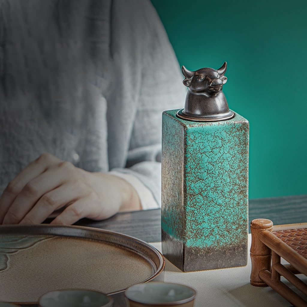 SONGCHAO Sugar Jar Ceramic Tea Cans, Creative Storage, Sealed Tea Canister