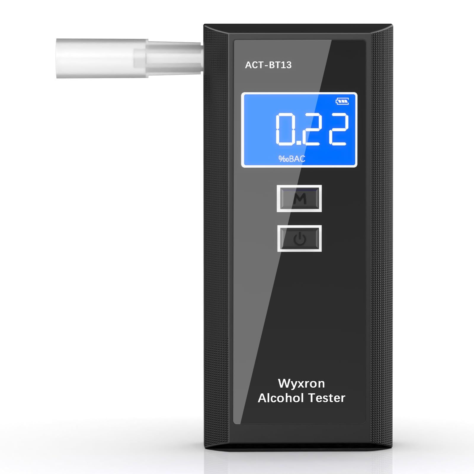 Breathalyzer, Alcohol Breathalysers Tester Professional Breath Tester High Accuracy With LCD Digital Display/Records/10 Mouthpieces, for Individuals/Families/Parties Quick Test