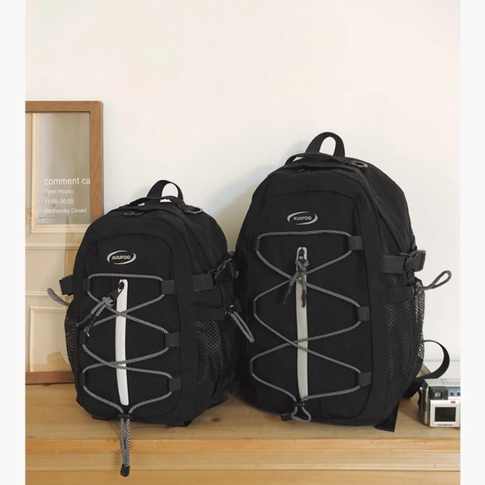 Zaino casual leggero di grande capacità per uomini donne viaggi sportivi(Verde,piccolo)
