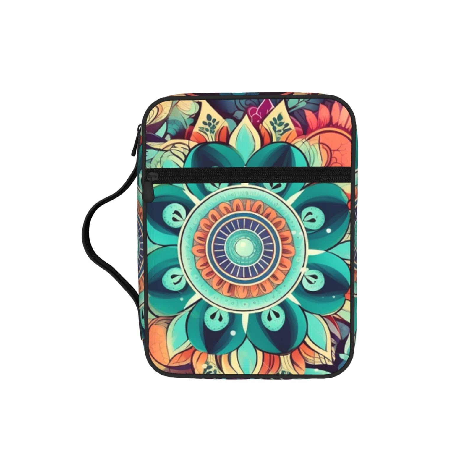 Color Flower Bible Cover Case Waterproof Bible Bag With Handle Organizer Storage Book Cover For Bible Study