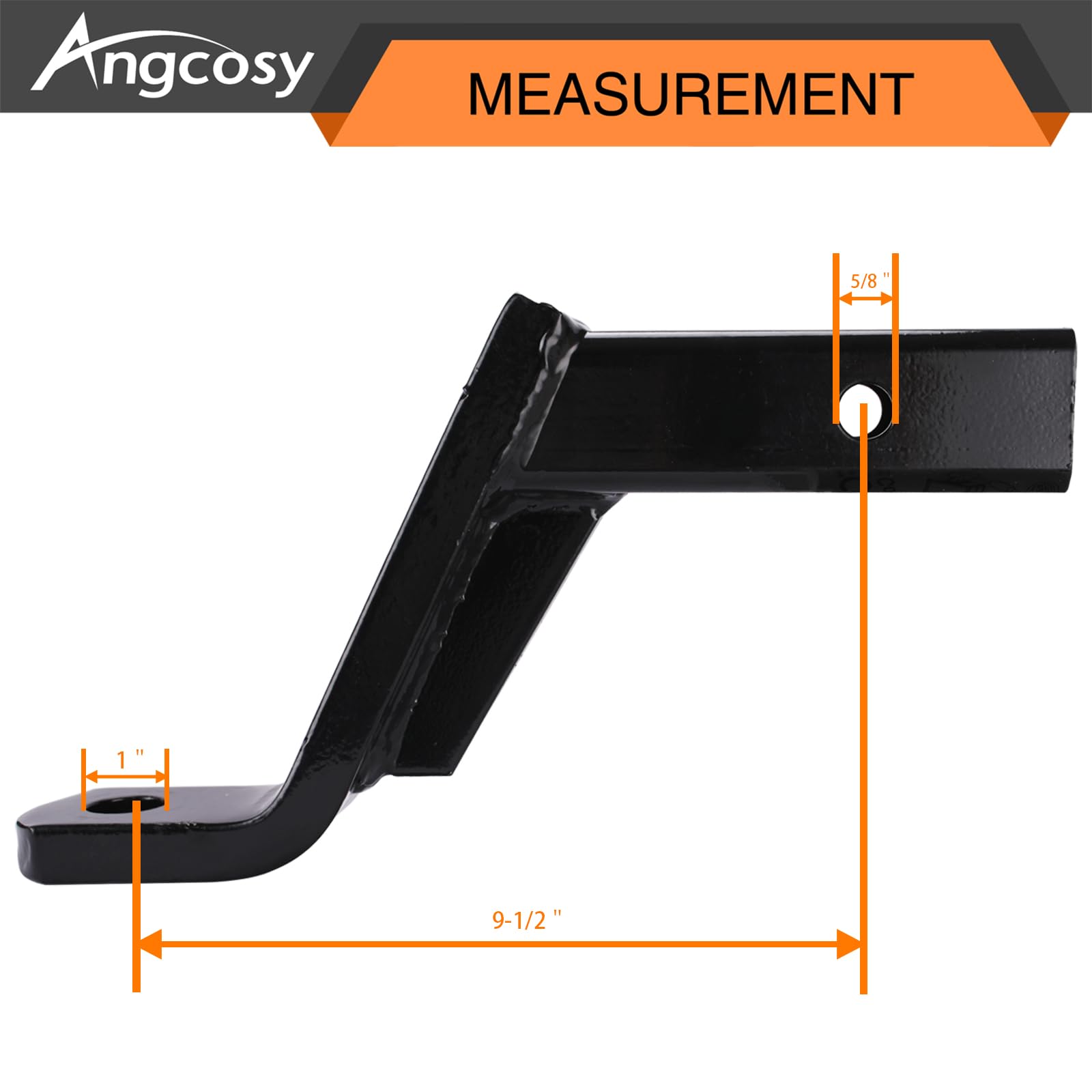 Snapklik.com : Angcosy Trailer Hitch Mount, Durable Steel Construction ...