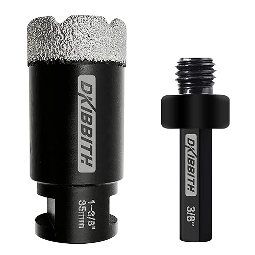 Vista 22 de DKIBBITH Brocas de diamante de núcleo seco 3/4 Pulgada 20mm Amoladora angular soldada al vacío para azulejos de porcelana, cerámica, granito