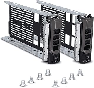 {2pcs Pack}3.5" F238F SAS SATA SATAu Hard Drive Caddy Tray Enclosure Compatible for DELL PowerEdge R310 R320 R410 R415 R510 R515 R610 R710 T610 T710
