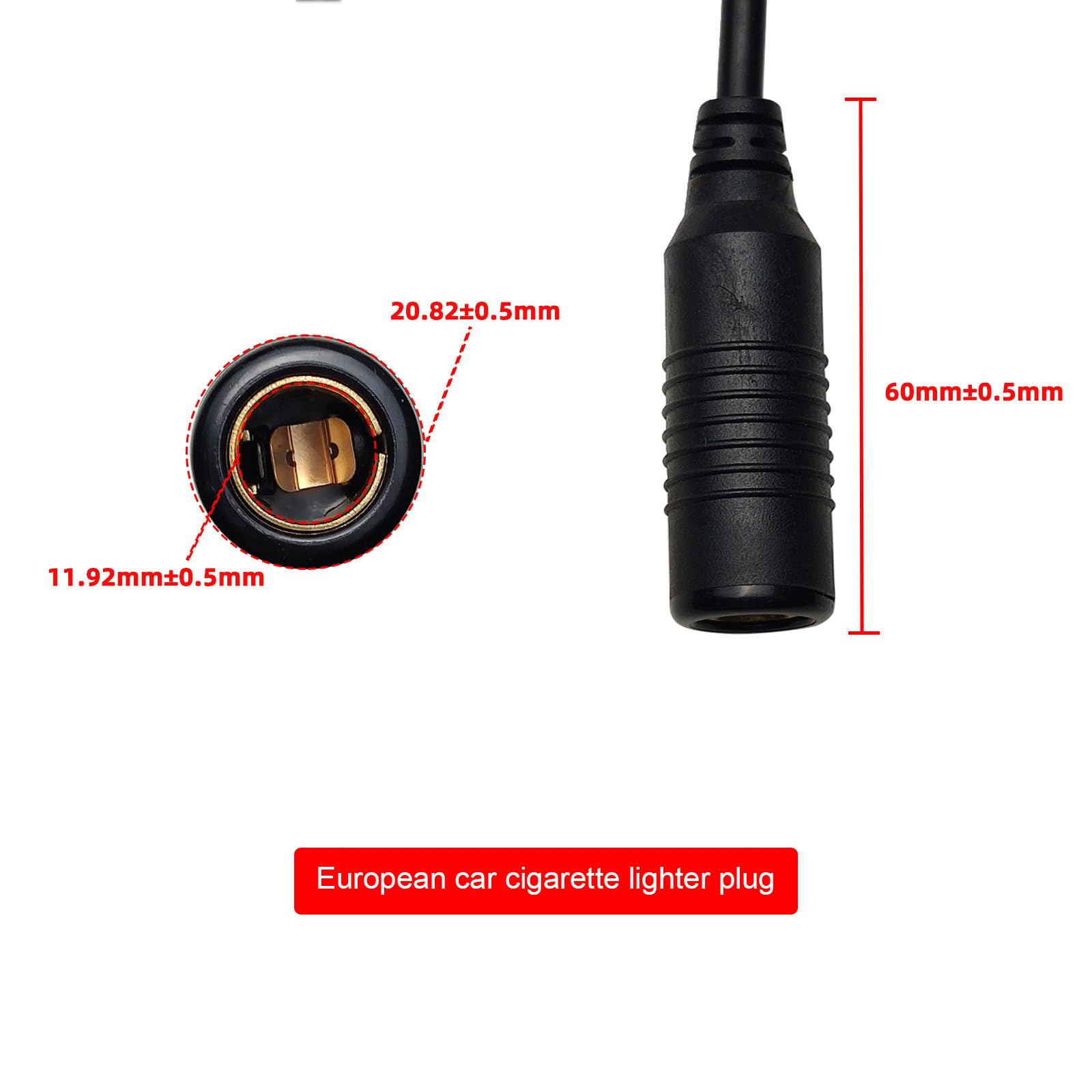 Connettori femmina DIN Filo 18AWG Cavo Adattatore Per Moto Presa di Alimentazione Adattatore Presa di Alimentazione Cavo di Saldatura Flessibile