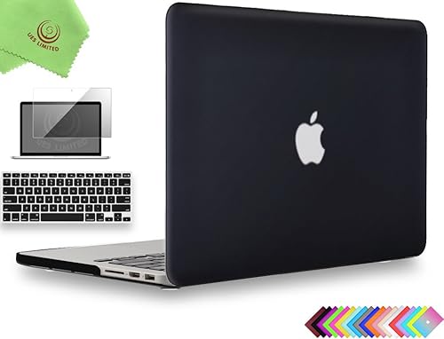 UESWILL Funda rígida mate 3 en 1 compatible con MacBook Pro (Retina, 13 pulgadas, finales de 201220132014principios de 2015), modelo A1425  A1502,