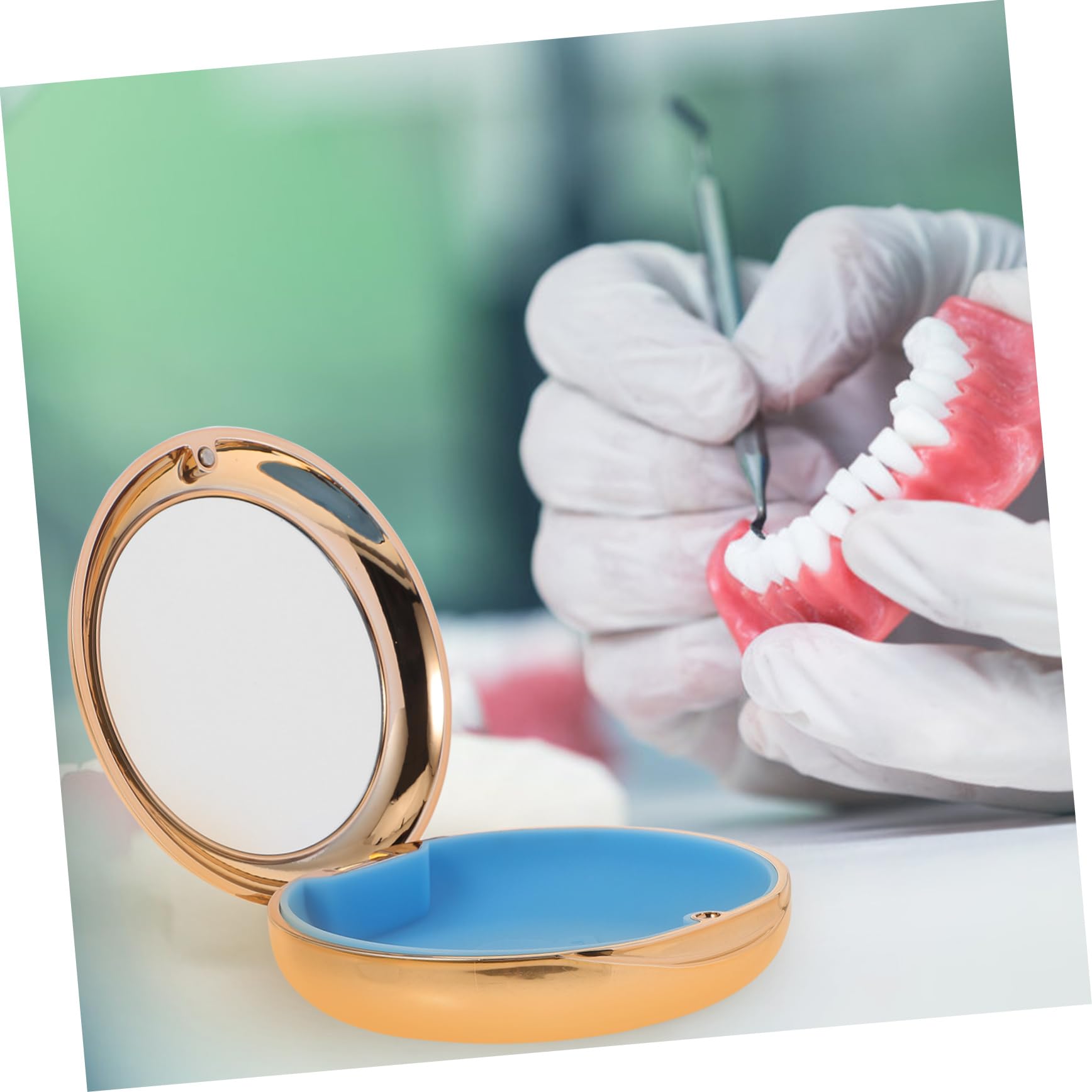 Vaguelly 1pezzi Scatola Per Apparecchi Ortodontici Realizzata Materiali Custodia Per Protesi Dentarie Scatola Per Igiene Orale e Portatile Superficie Liscia Resistente Graffi Mantiene Gli