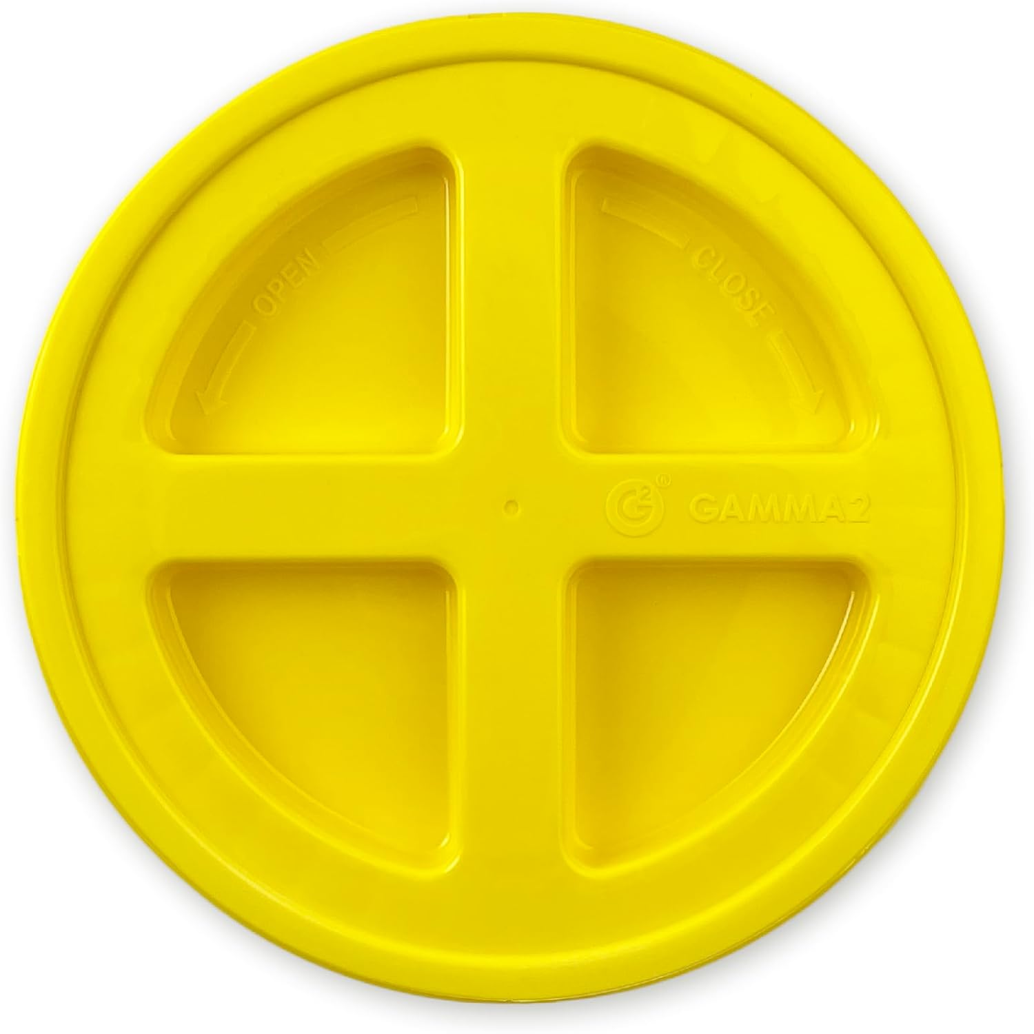ePackageSupply Gamma Seal Lid for 3.5, 5, and 7 Gallon Buckets, Screw Seal Multipurpose Container Cover, Food Grade Gasket Airtight Lids, Premium HPDE Plastic, BPA Free, Made in USA (Yellow, 3 Pack)