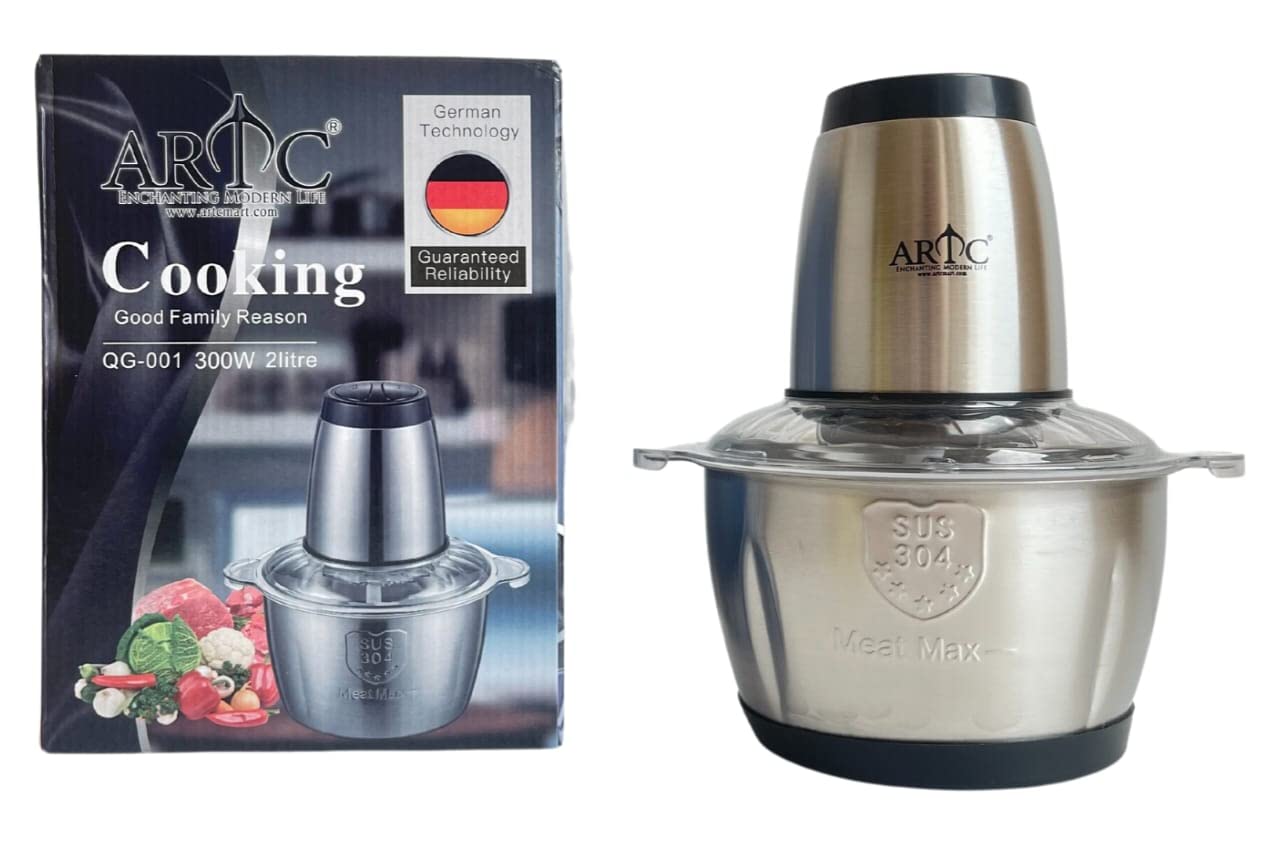 Food Chopper Electric Meat Grinder Machine Kitchen Aid Mini Food Processor Grinder for Meat Vegetables Fruits and Nuts Chopper (2 LTR)