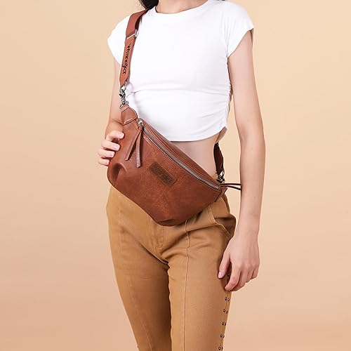 Miniatura 2 de Wrangler Vintage Sling Bag for Women Men Chest Bum Bag Ladies Waist Packs Crossbody Purse