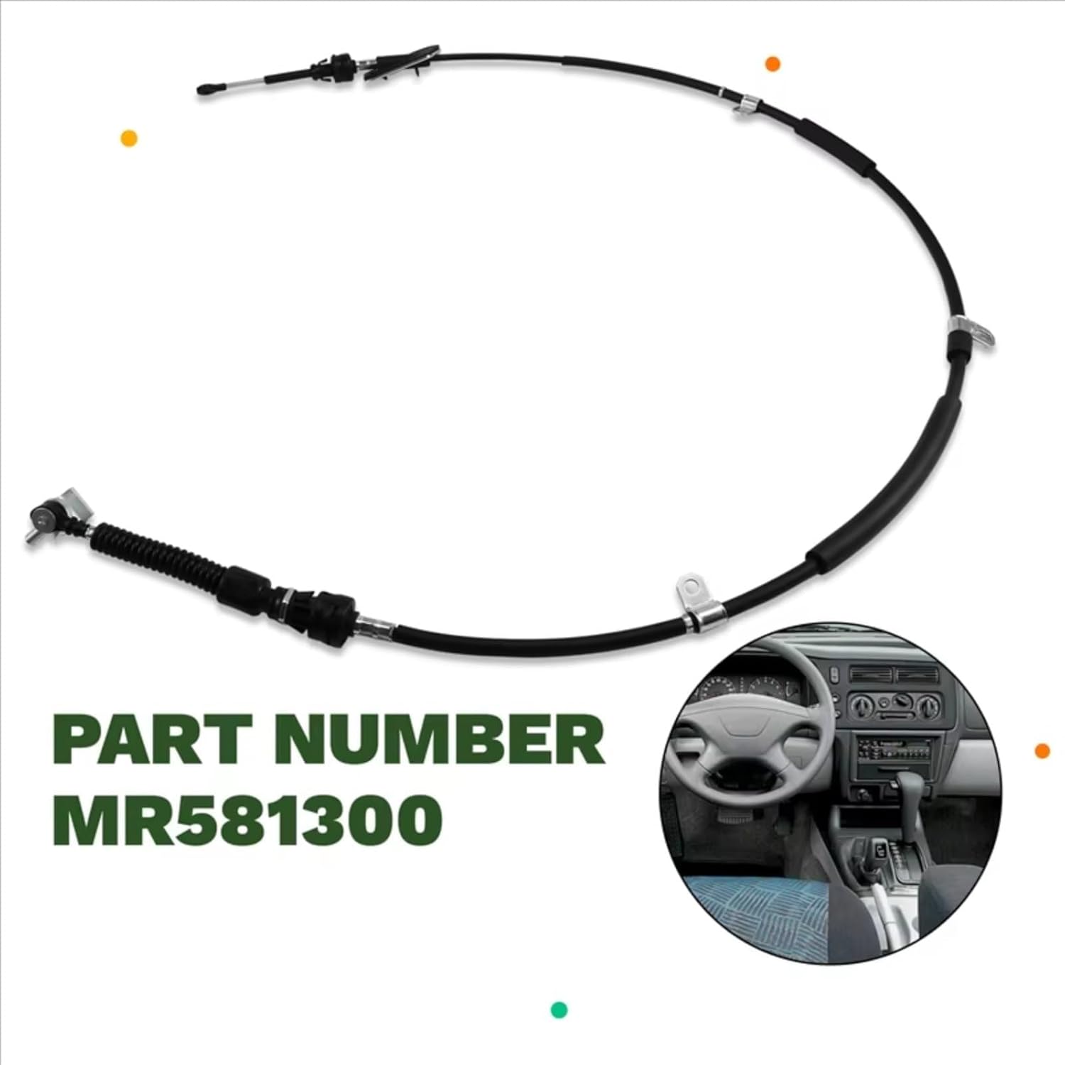 Transmission cable Compatible With Mitsubishi For Nativa 1997-2011 For L200 1996-2007 Car Transmission Gearshift Selector Control LeverCable MR581300