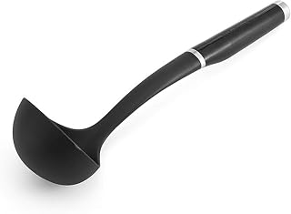KitchenAid Classic Nylon Ladle KE006OHOBA - Heat Resistant 450°F, Non-Stick Safe, Dishwasher Safe Soup Ladle