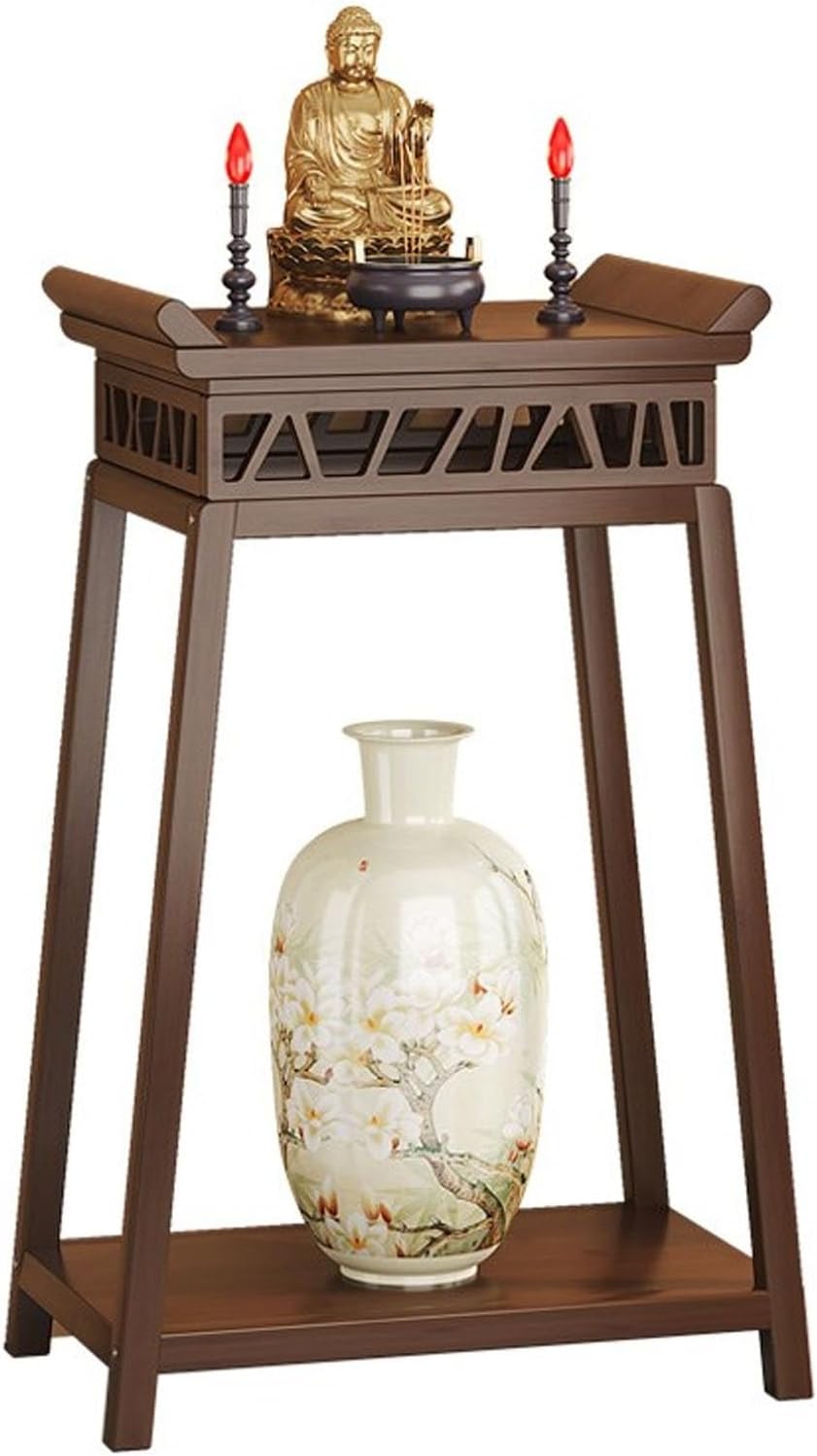 Personal Altar Table, Buddha Niche Chinese Cabinet, Altar Cabinet with Storage Shelf, Worship Tables for Prayers, Divination, Worship(43x30x93cm/16.9x11.8x36.6in)