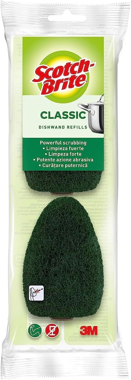 Scotch-Brite Ersatz-Reinigungsschwämme extra stark für Dishwand, 24 Stück - Reinigt kraftvoll und effektiv
