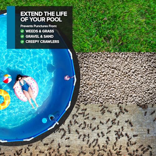 image for Modern Innovations Above Ground Pool Liner Pad, 27' Foot Round, Pre-Cu