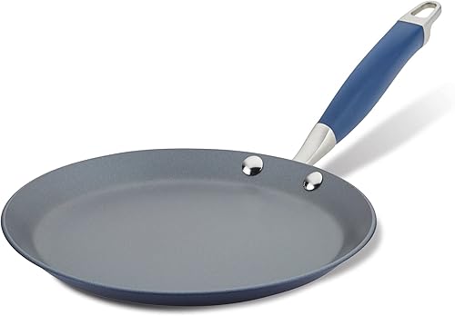 Anolon Advanced Home - Sartén antiadherente anodizada dura, 9.5 pulgadas, color azul índigo