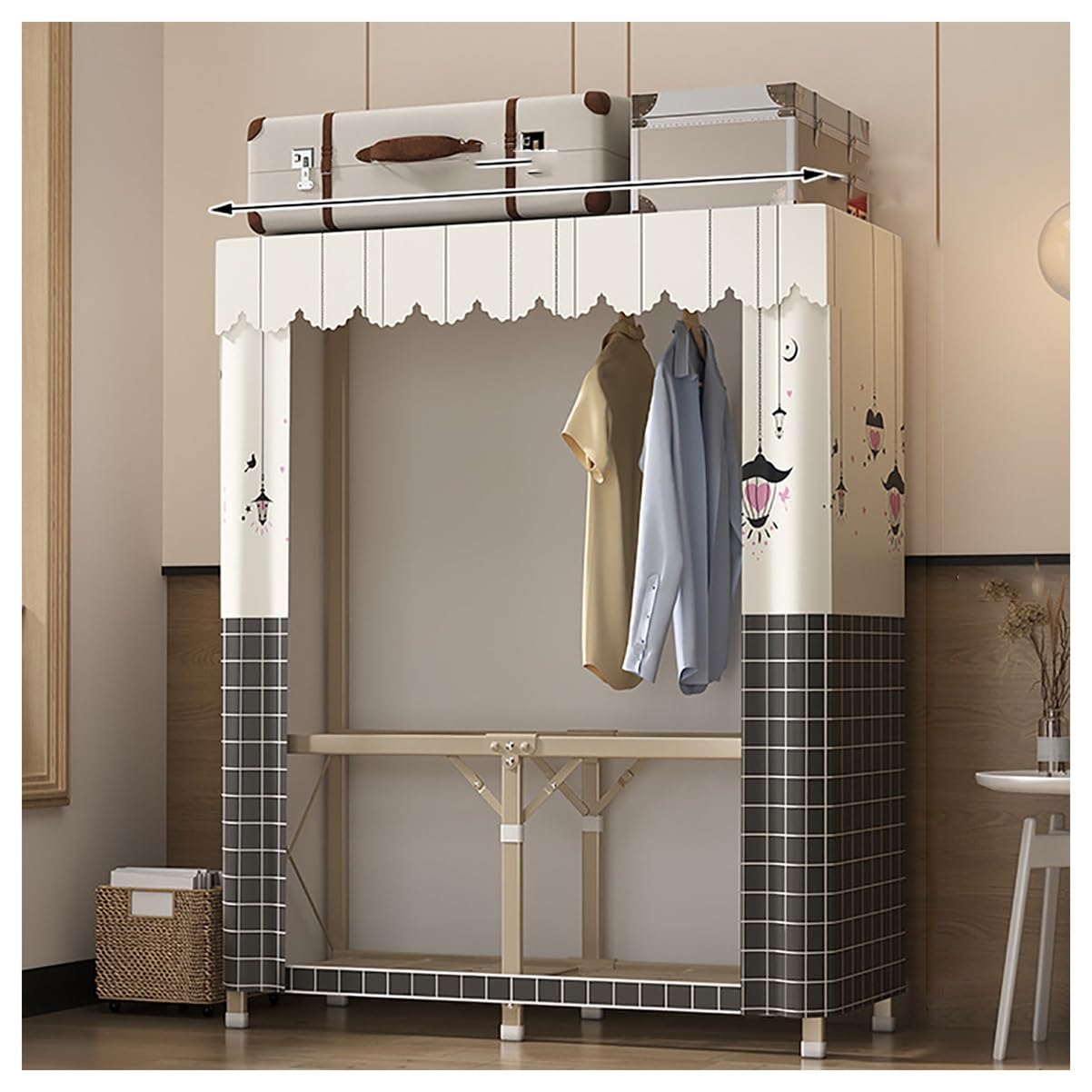 Armoire de placard portable pour optimiser le rangement de la chambre