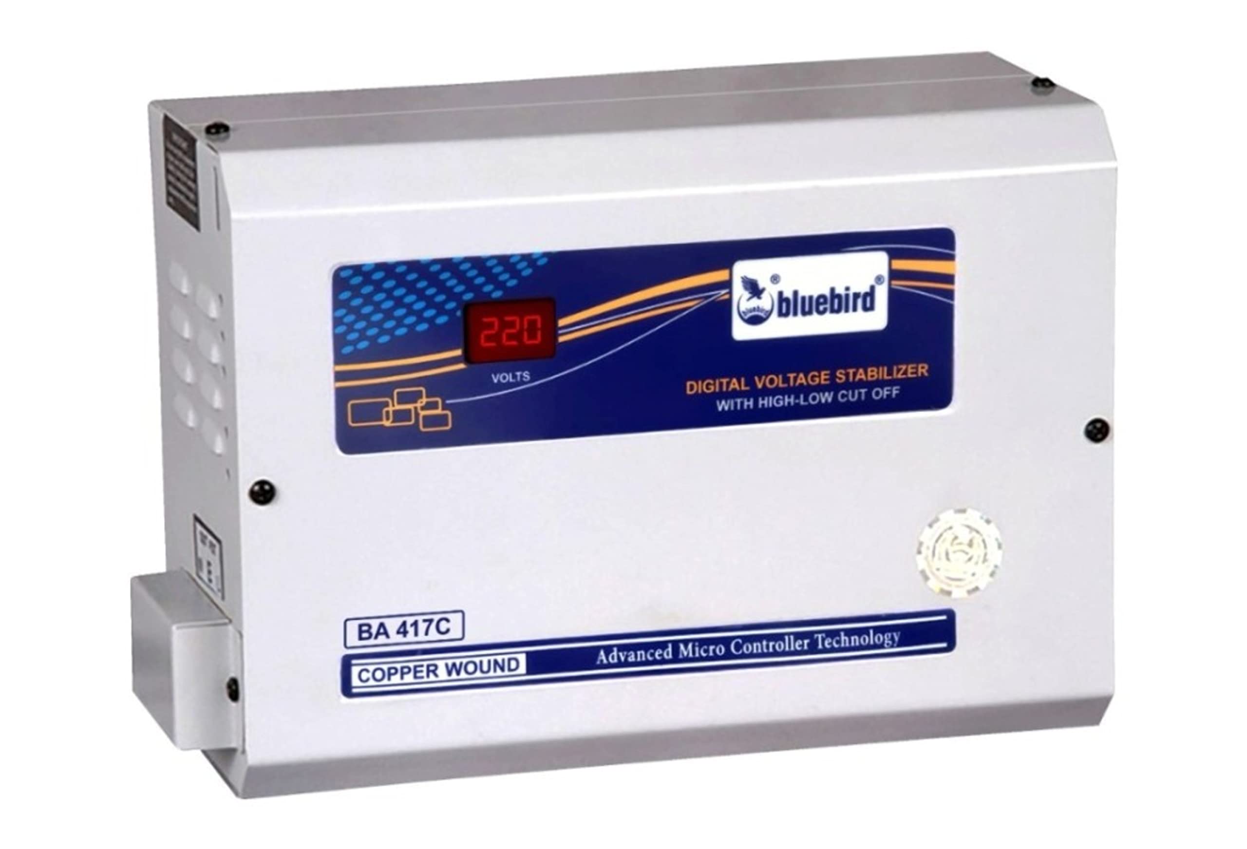 Bluebird 4 KVA Digital Voltage Stabilizer with HLC (170-270 V), Copper Wound .for All 1.5 Ton AC's