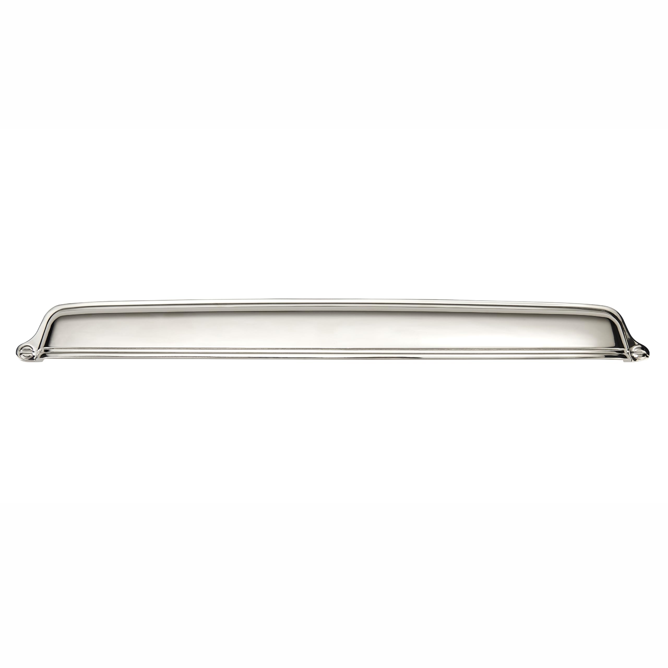Photo 1 of khtumeware 2 Pack 12 inch(305 mm) Drawer Pulls Polished Nickel Cabinet Cup Pulls Cabinet Hardware Kitchen Cabinet Handles Bin Cup Pulls for Kitchen cabinets.