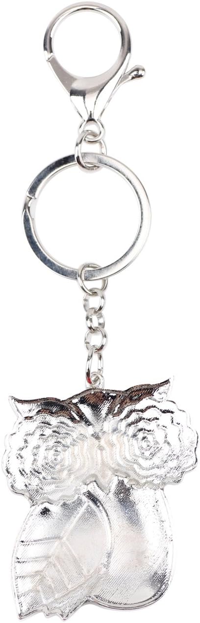 BONSNY Enamel Metal Chain Owl Key Chains For Women Car bag Charms Pendant Gifts - Image 5