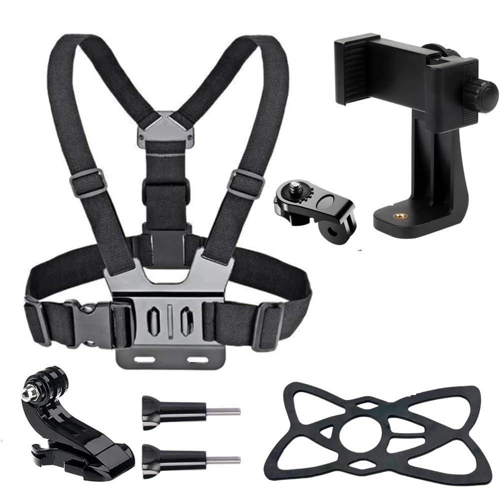 yantralay Phone Chest Mount Strap Harness for iPhone 16, Samsung, Xiaomi, Go Pro Hero 13/12/11/10/9/8/7, Action Cameras & DJ I Os mo – Mobile Holder Belt for Vlogging, Biking, and Outdoor Sports.-image-28