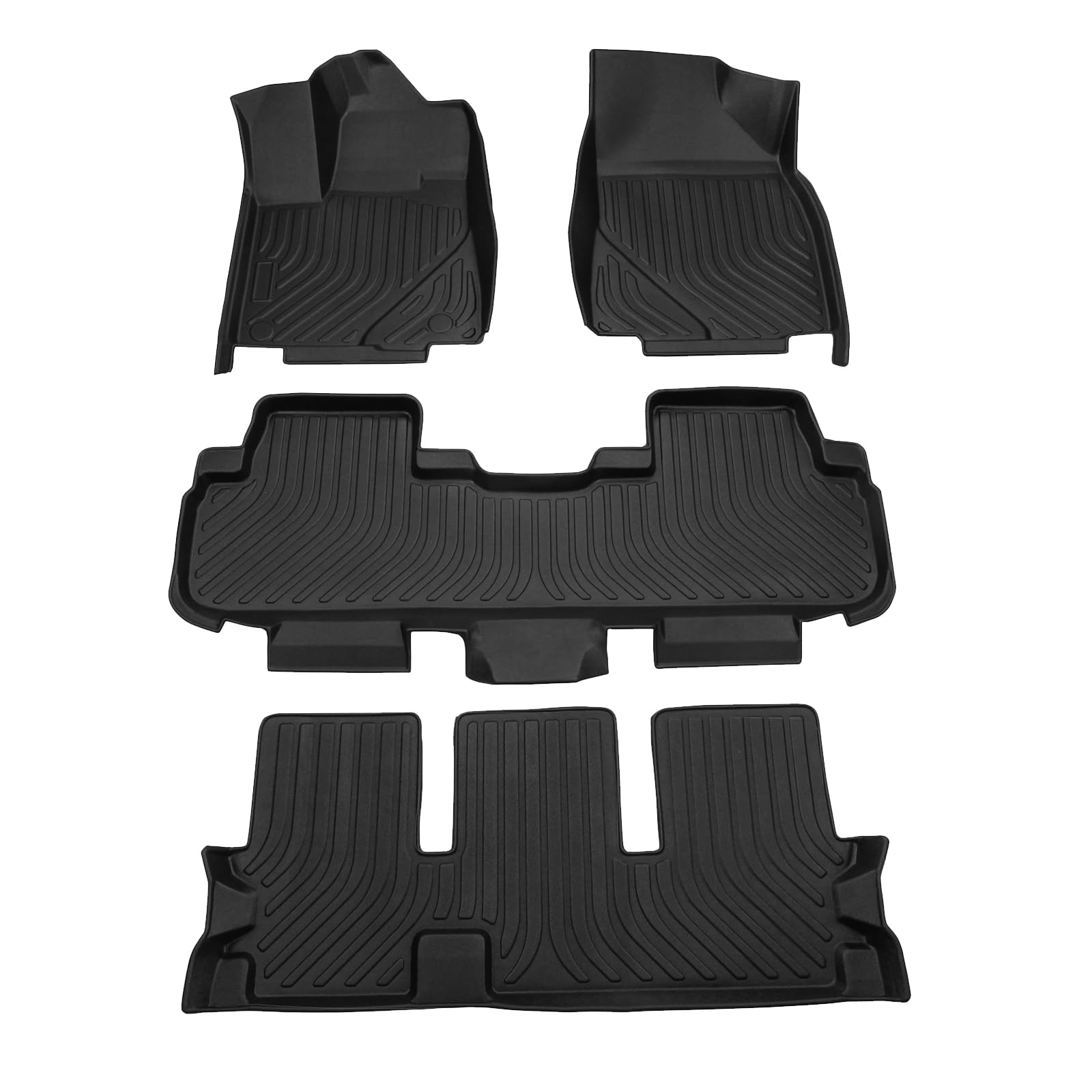 Cartist Floor Mats for Toyota Highlander 7/8 Seats 2014-2019, All Weather Floor Liners for Highlander Accessories, Heavy Duty Car Mats, Car Accessories (Not for Grand Highlander)
