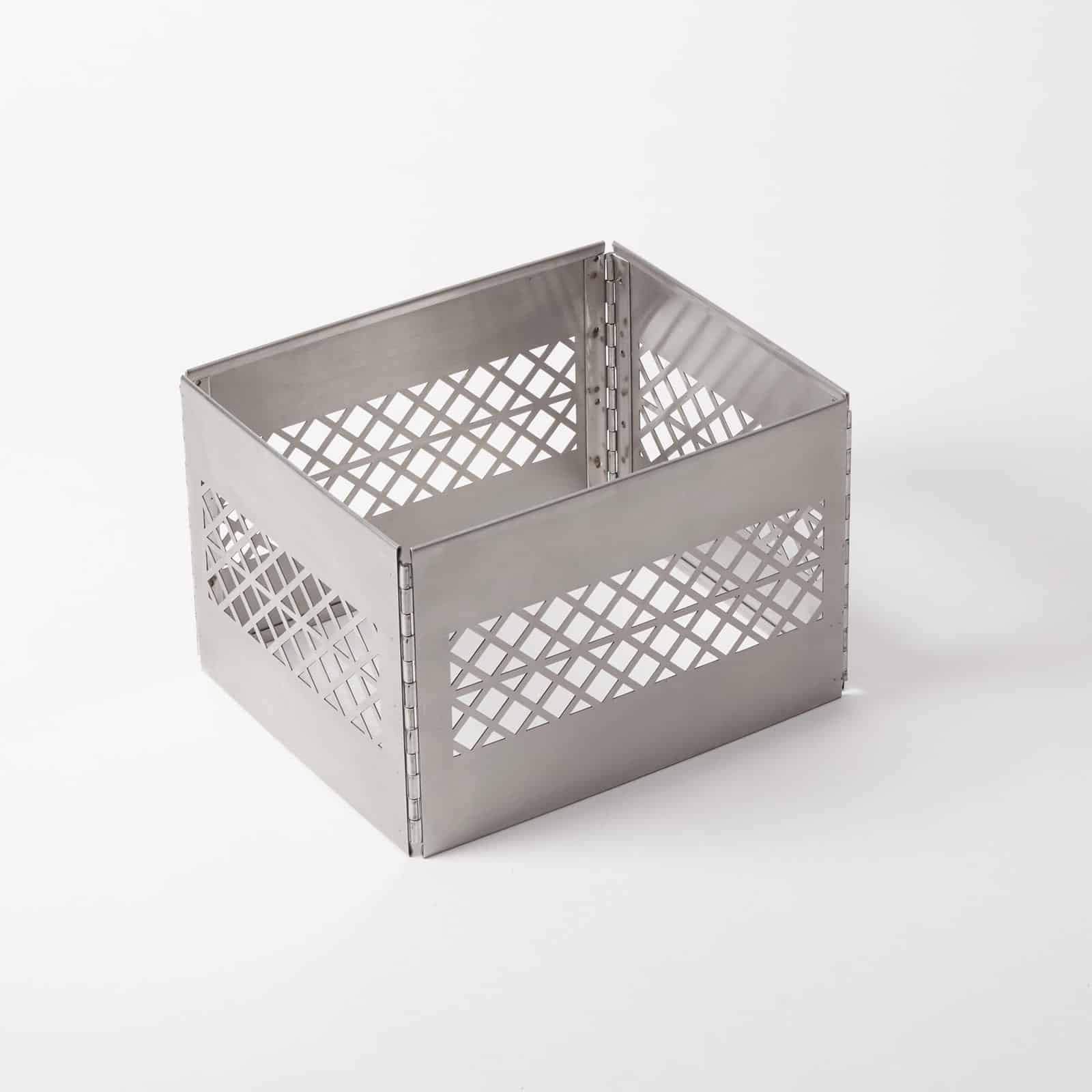 American MetalcraftKSMC10 KD Sleeve Foldable Milk Crate, Silver, Half Size, 12"