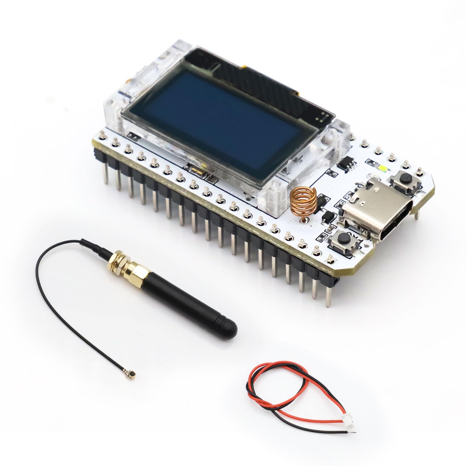 LoRa ESP32 Development Board, LoRa V3 Meshtastic Board with OLED Display and Antenna USB C Dual-Core IOT Board 240MHz Bluetooth WiFi Module 863 928MHz for Arduino