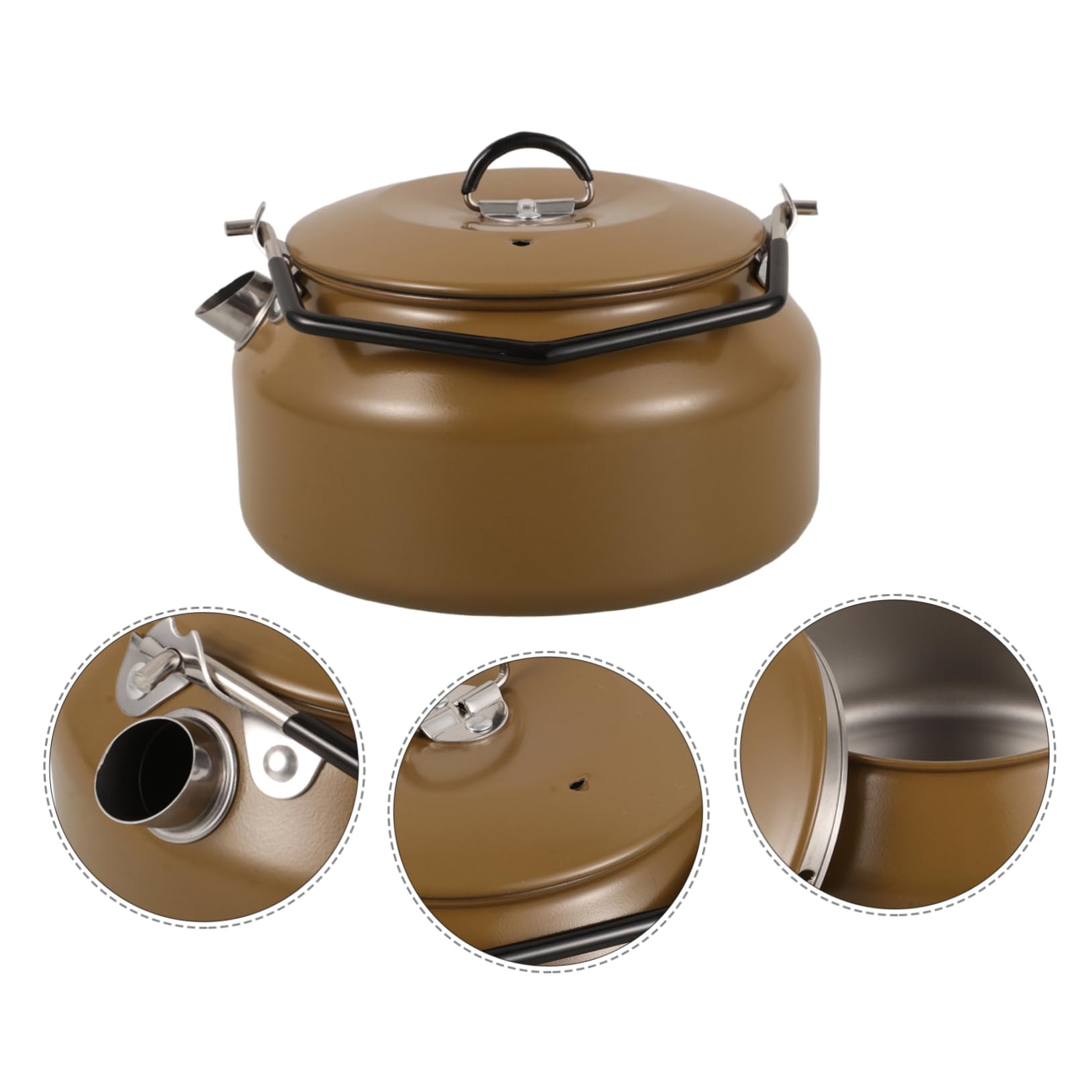 Anneome Tetera De Camping Profesional Hervidor De Agua Inoxidable Accesorios Para Exteriores