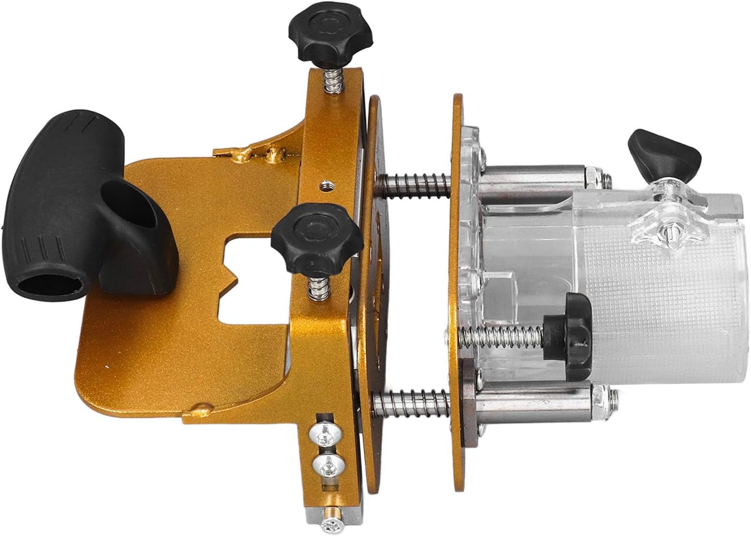 Mortising Jig 2 in 1 Stainless Steel Slotting Width Depth Height Adjustable Wood Router Slotting Locator, Batch Open Slots, Easy to Customize, and, Internal Accuracy Steel