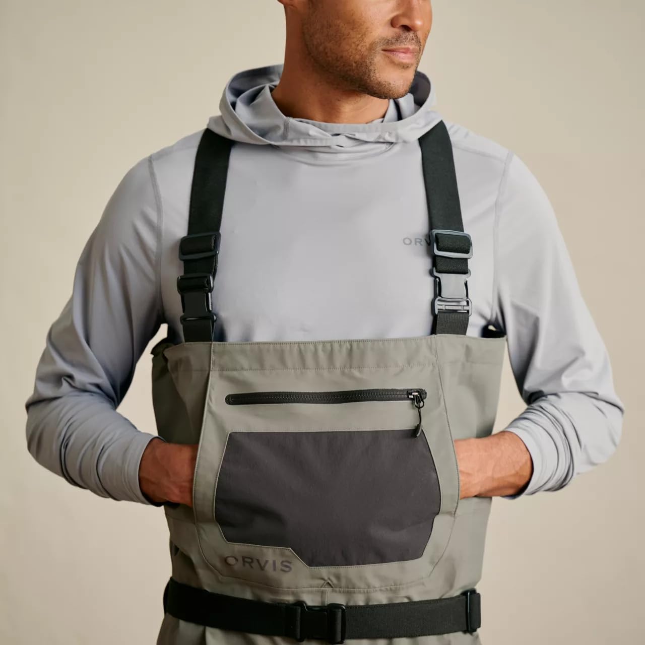 Orvis Clearwater Bootfoot Fly Fishing Waders - Modern Fit Chest Waders with Vulcanized Neoprene Felt Sole Wading Boots
