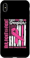 Vista 11 de Breast Cancer Flag I Wear Pink Daughter Her Fight My Fight Case for iPhone 16