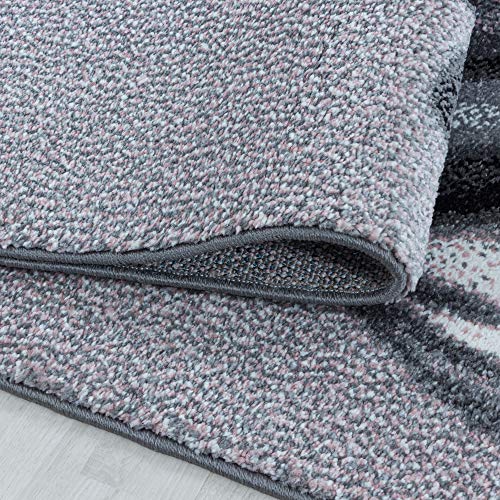 Muratap Vloerkleed Funny Kinderkamer Roze - Laagpolig Tapijt Babykamer, Kinderkamer Jongen, Meisje Sterk en Waterafstotend Kleed - Maat: 230x160 cm - Afbeelding 4