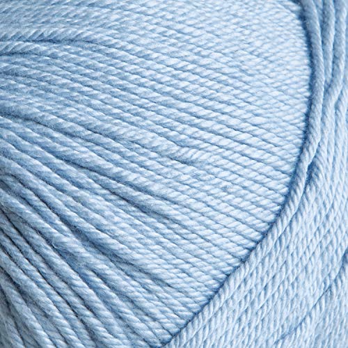 Image of Knit Picks Dishie Blue Worsted Weight 100% Cotton Yarn for Crocheting | 100g of solid colored yarn in Dewdrop color for dishcloths, machine washable.