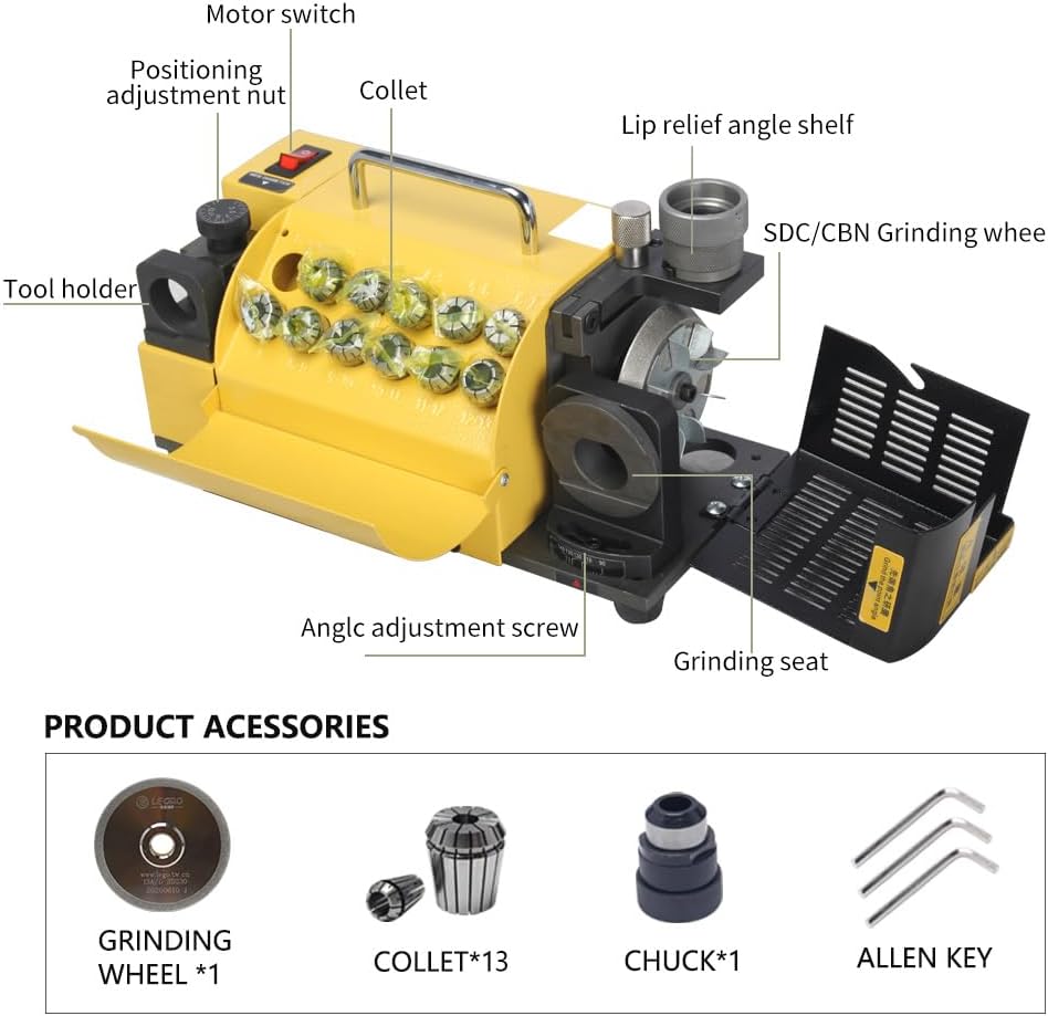 Freely replaceable grinding wheel for easy maintenance