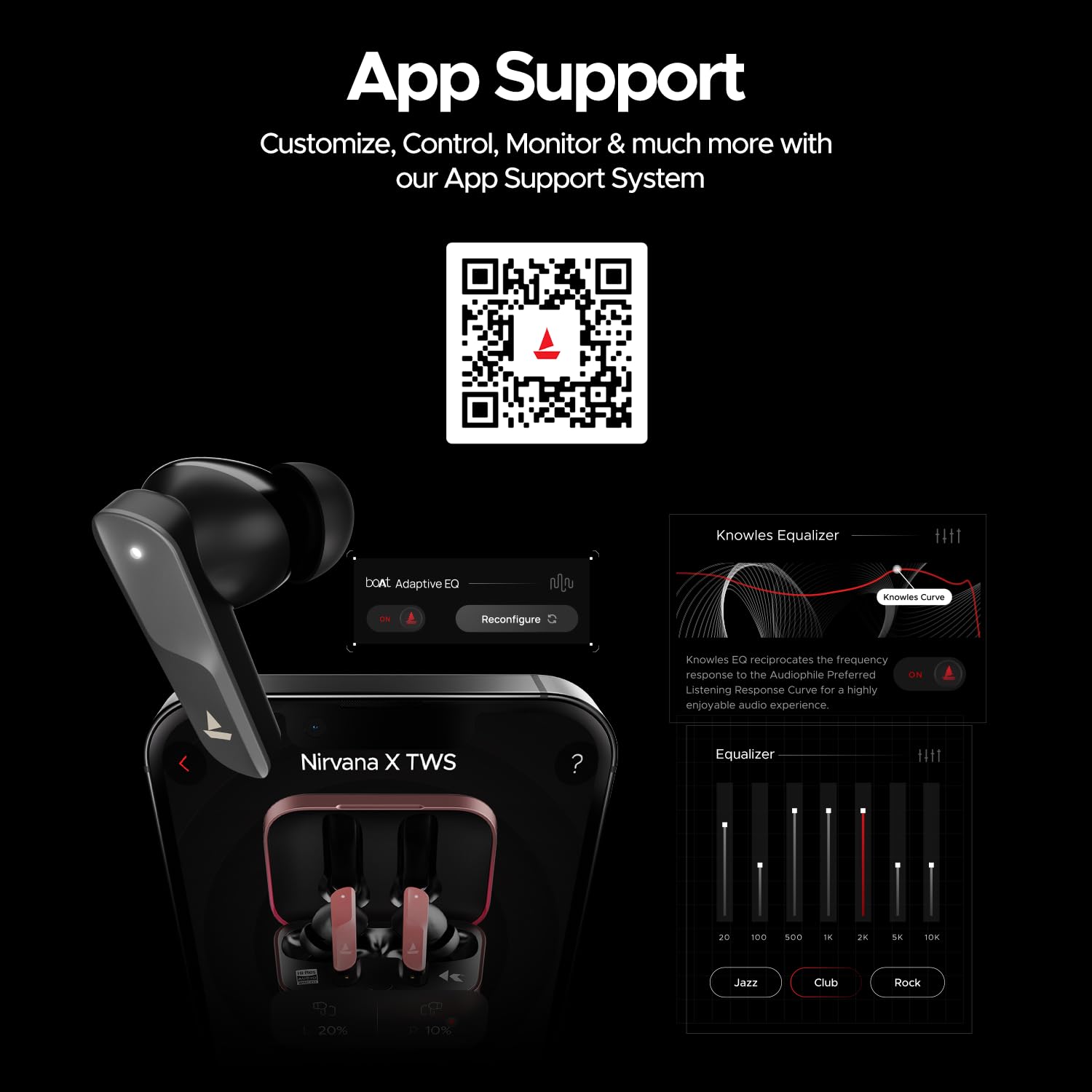 boAt Nirvana X TWS,Knowles Dual Drivers, Hi-Res Audio LDAC, App Support,4Mic ENx,Dual Pair,Spatial Audio,Fast Charge, Bluetooth Earbuds, TWS Ear Buds Wireless Earphones with mic (Cosmic Onyx) — Amazon image 7