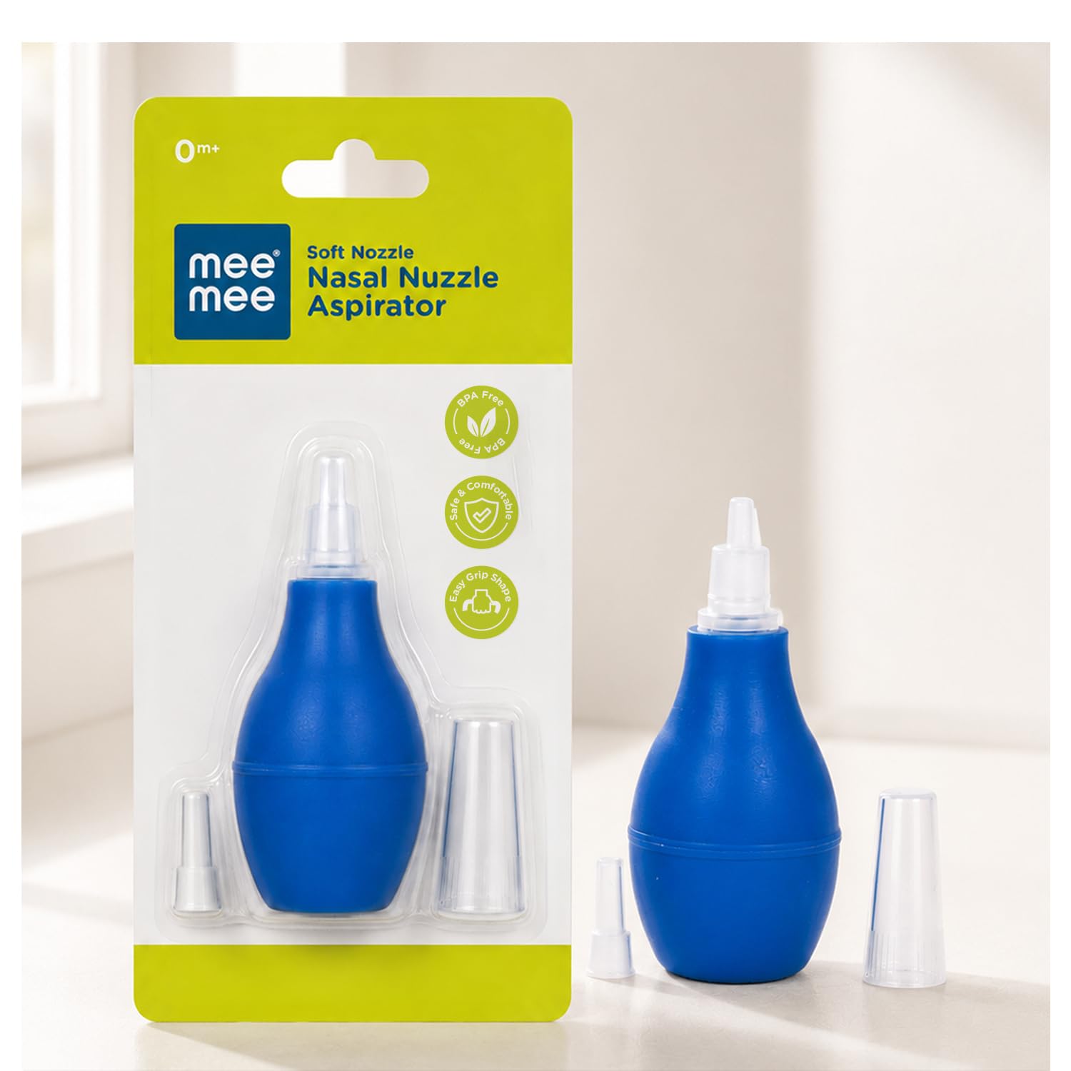 Mee Mee Baby Nose Cleaner (with Easy Grip - Single Pack, Blue)