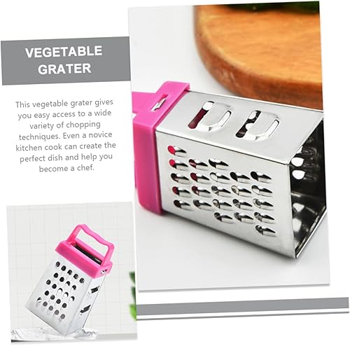 Miniatura 9 de VOSAREA Caja de 3 piezas, cortador de verduras, picador de ajo, mini rallador de mano, rallador de limón Zester de acero inoxidable, rallador de