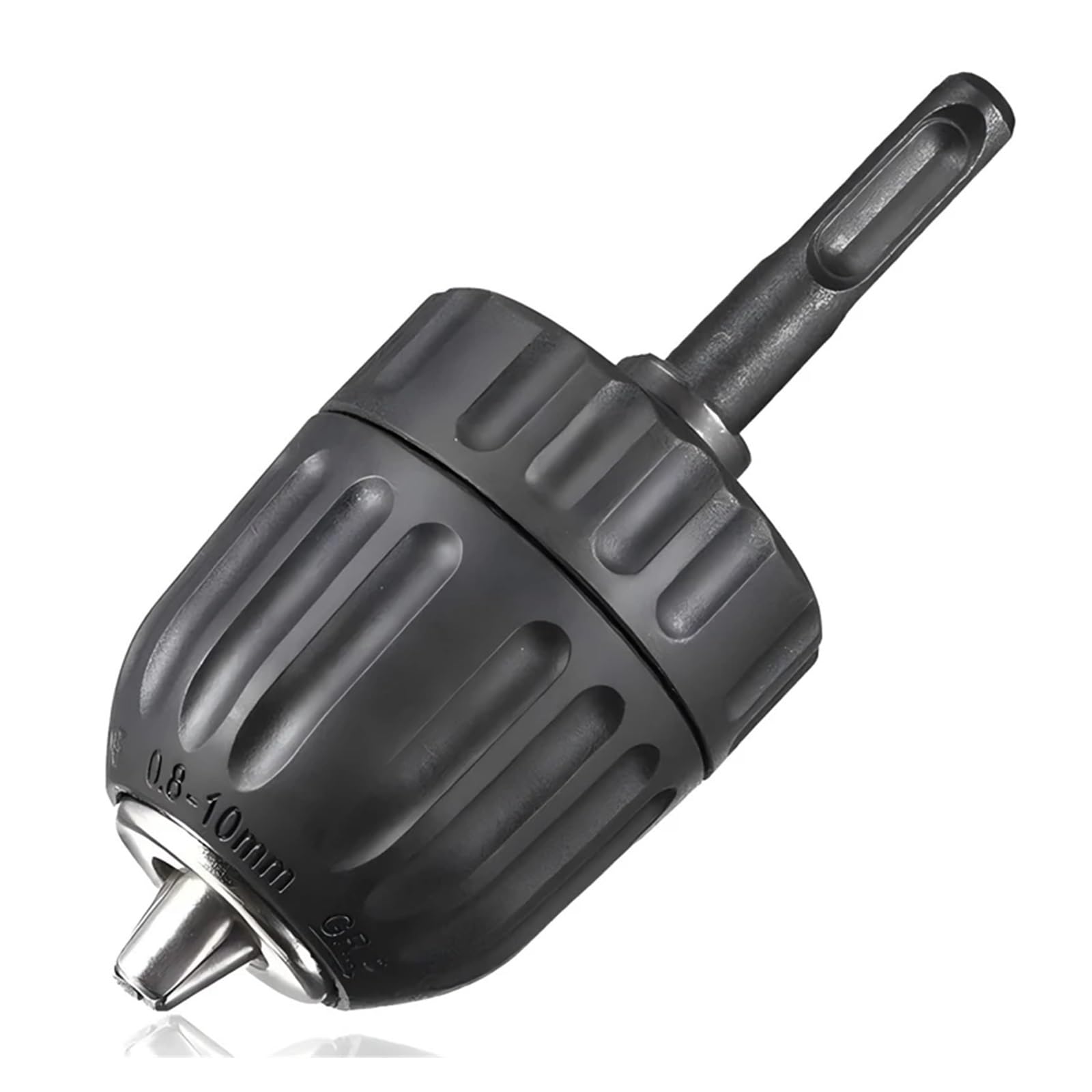 Portabrocas de 0,8 a 10 mm, rosca 24 UNF, SDS Plus, 1/4 pulgadas, adaptador cuadrado de liberación rápida, martillo de impacto, llave inglesa (Chuck and SDS Plus)