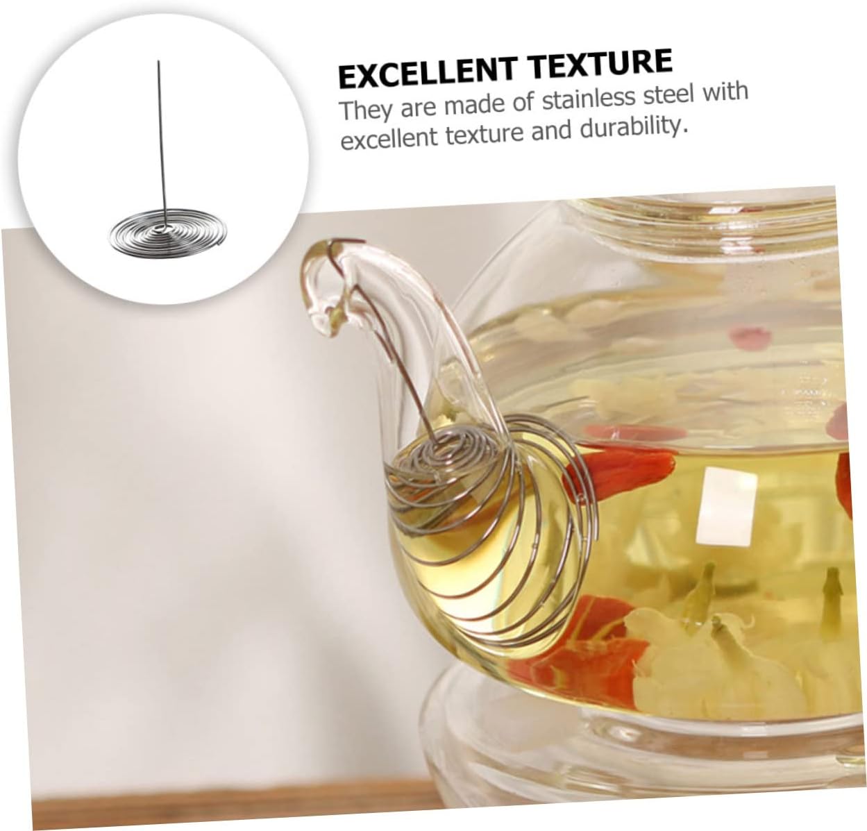 DECHOUS 120pcs Teapot Spout Strainer Stainless Steel Tea Pot Filter Screens for Effortless Brewing for Loose Leaf Tea Easy to Clean Compact Design for Home Use