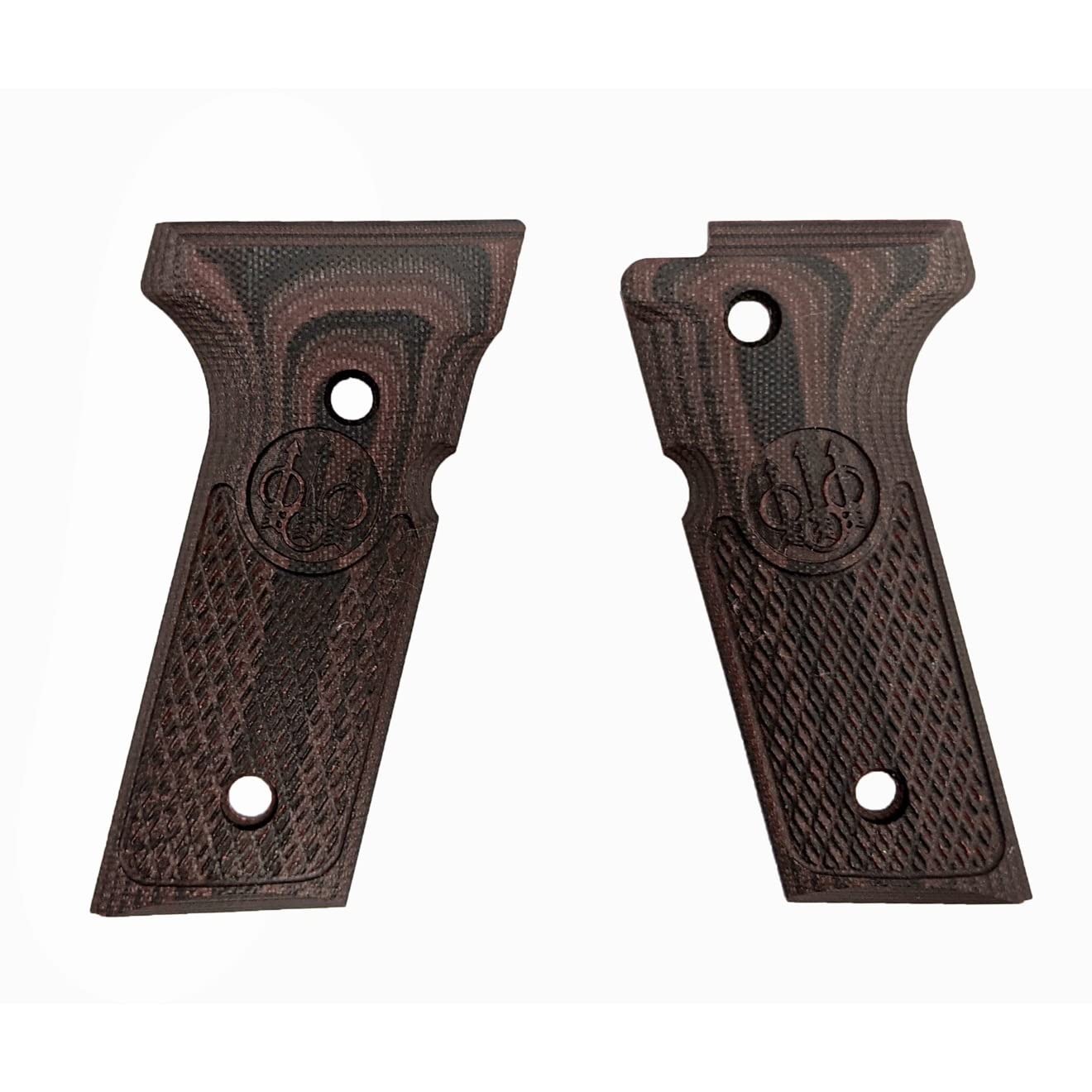 Beretta G10 Replacement Checkered Texture Handle Set Compatible with 92X Full Size Series (BER-007)