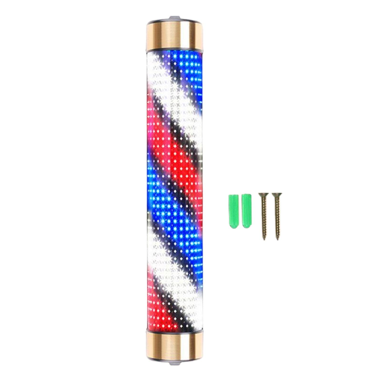 Bandes lumineuses pour coiffure et poteau de barbier rotatif étanche