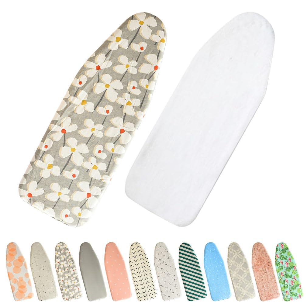 IkErna Ironing Board Cover, 91X33Cm, Replacement Iron Board Covers, Non Stick Resist Scorching and Staining/D Canvas/91 * 33Cm
