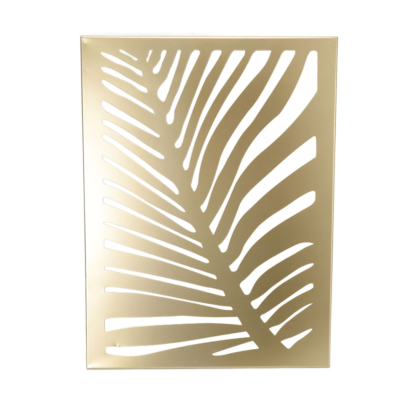 Jeanoko Décoration murale en métal en forme de feuille de palmier, design unique pour café