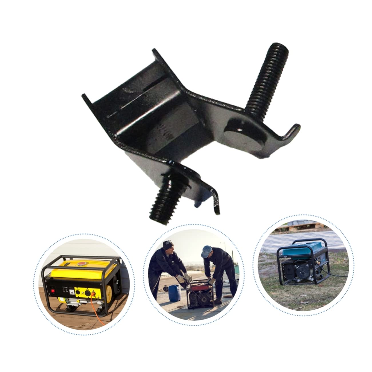 Zerodeko 3 Series Amortiguadores De Goma Antivibración Para Generadores De Soporte De Goma Para Reducción De Vibraciones Y Ruido Compatible 4 Piezas X 3