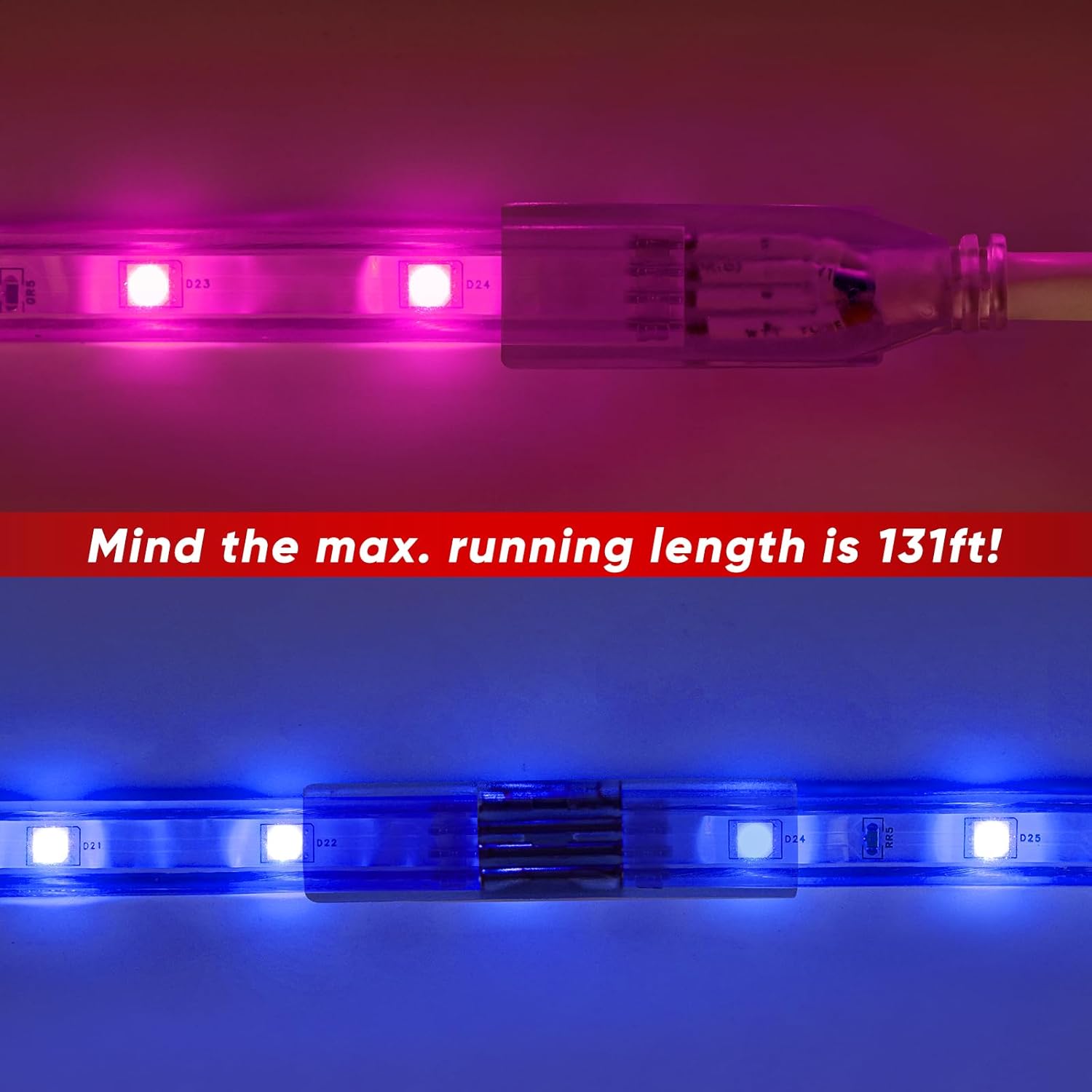 Shine Decor Mounting Clips Screws for RGB Lite Strip, Monochrome Lite, Eco, CCT Strip or Lighting of Similar Dimensions, Mounting Kit Including 40pcs Transparent Clips 80pcs Screws