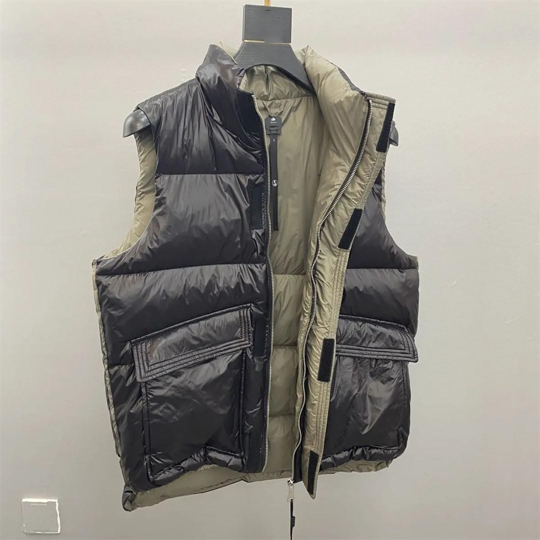 Vogrtcc Chaleco De Plumón De Pato Blanco Para Hombre Chalecos Cálidos De Invierno Chaquetas De Invierno