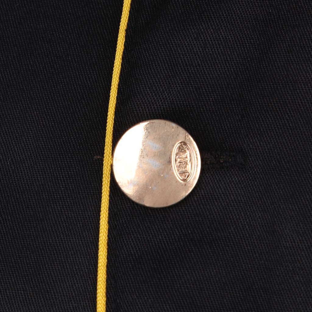 Professional Chef Coat with Embroidery Dragon Design, Black XL, Terylene Fabric, Quick-Drying & Breathable for Restaurant Hotel Cook Work